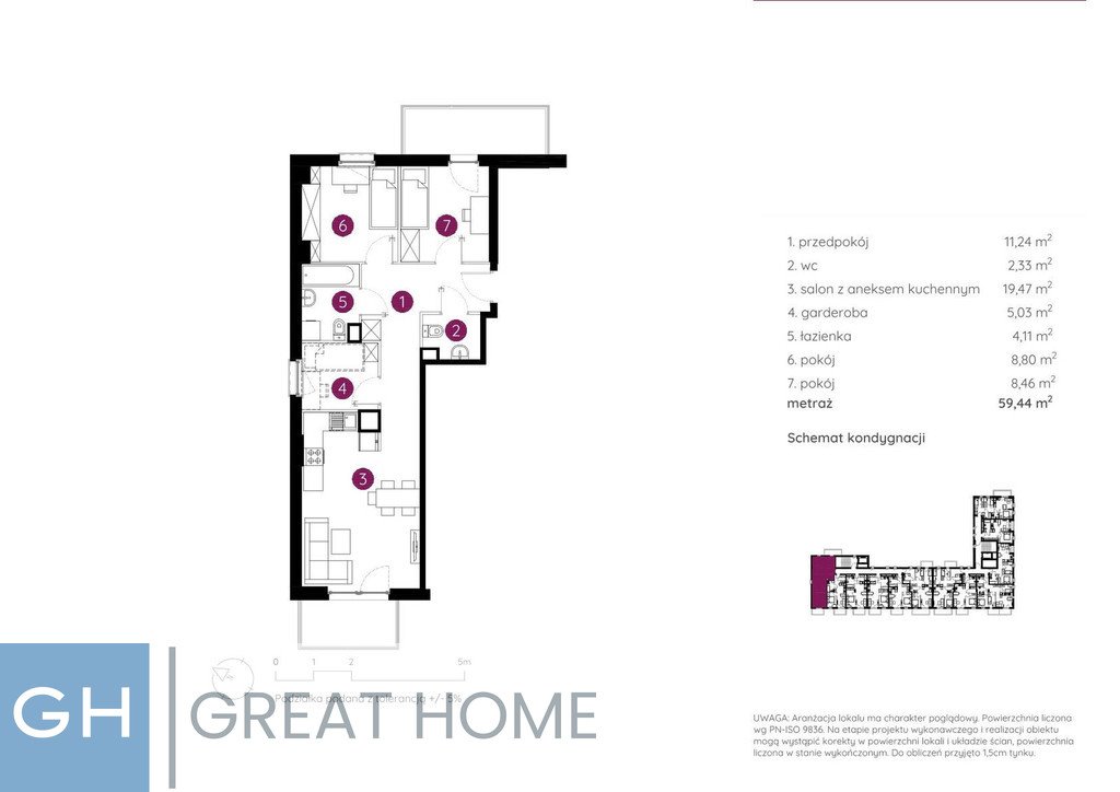 Mieszkanie dwupokojowe na sprzedaż Warszawa, Ursus, Posag 7 Panien  59m2 Foto 1