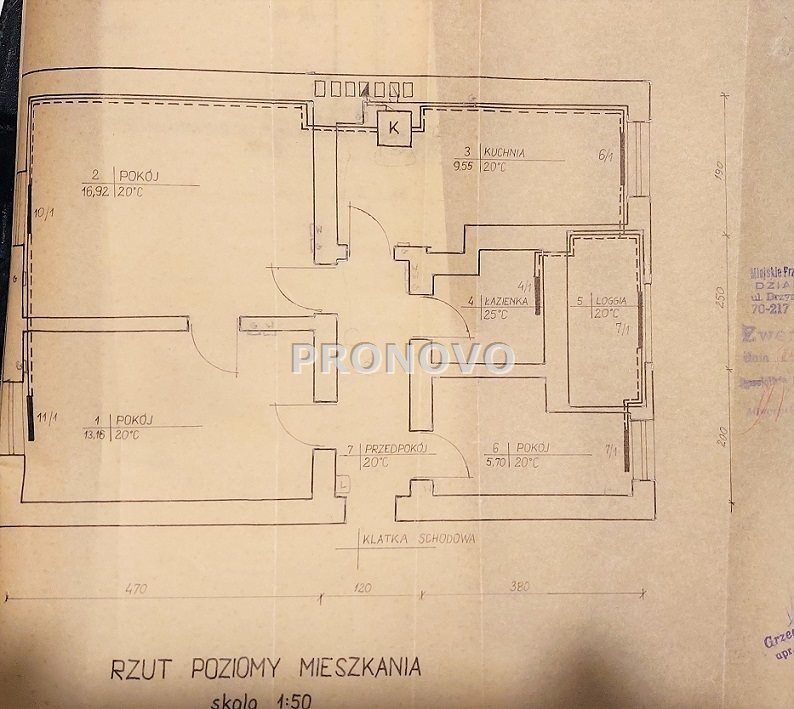 Mieszkanie trzypokojowe na sprzedaż Szczecin, Centrum  52m2 Foto 12