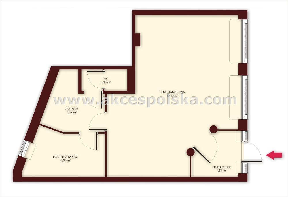 Wynajmę lokal handlowo-usługowy 62 m² z witrynami na Ursynowie Warszawa, Ursynów, Stokłosy, Pasaż Ursynowski  62m2 Foto 1