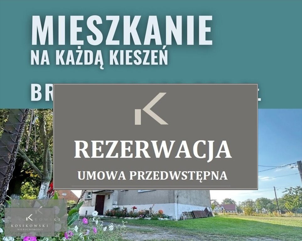 Mieszkanie dwupokojowe na sprzedaż Namysłów, Brzezinka  53m2 Foto 1