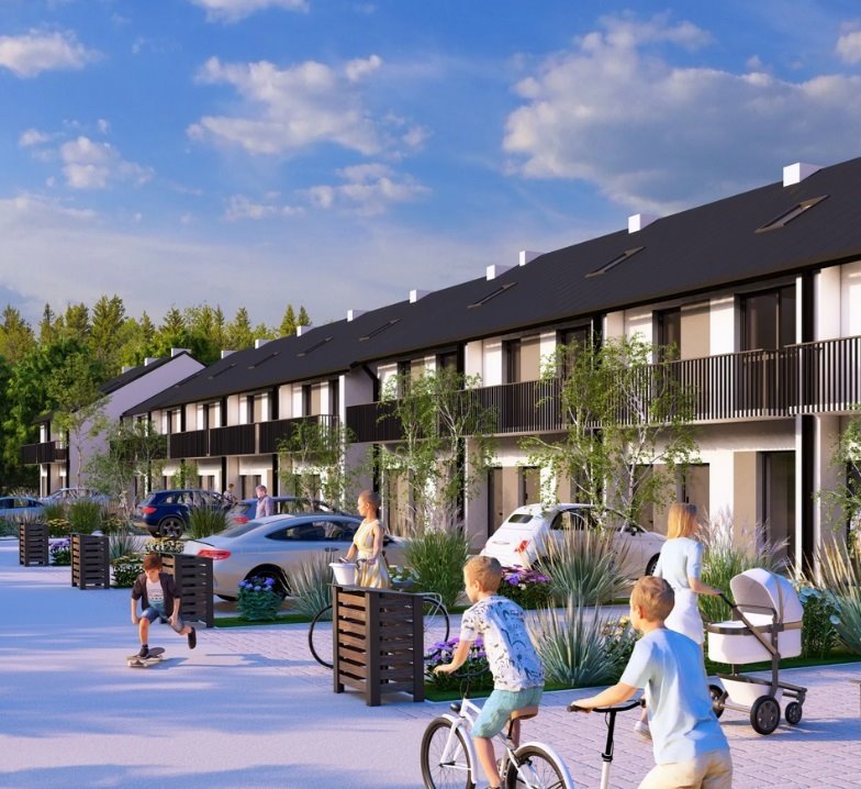 Działka pod zabudowę szeregową z pozwoleniem na 42 mieszkania Boguchwała  5 261m2 Foto 1