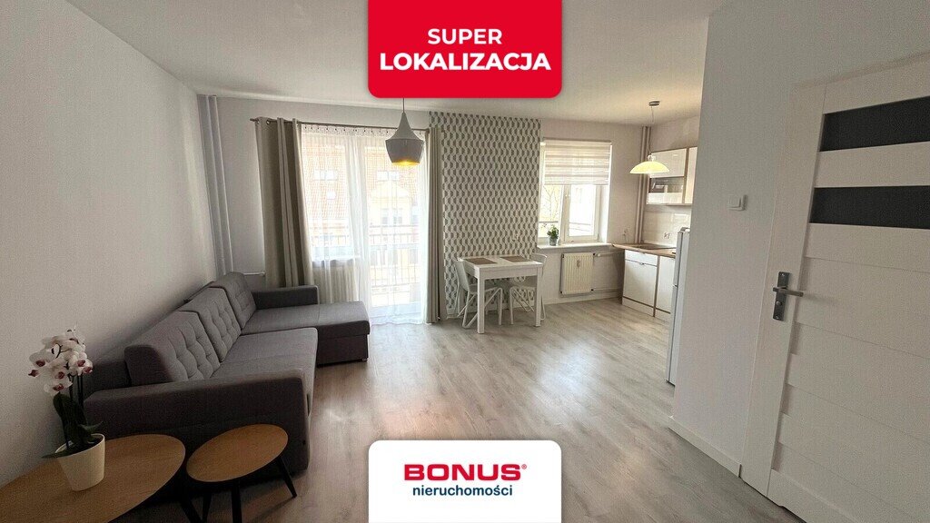 Kawalerka z dużym balkonem, pełne umeblowanie, cicha okolica Szczecin, Książąt Pomorskich, Księcia Warcisława I  30m2 Foto 1