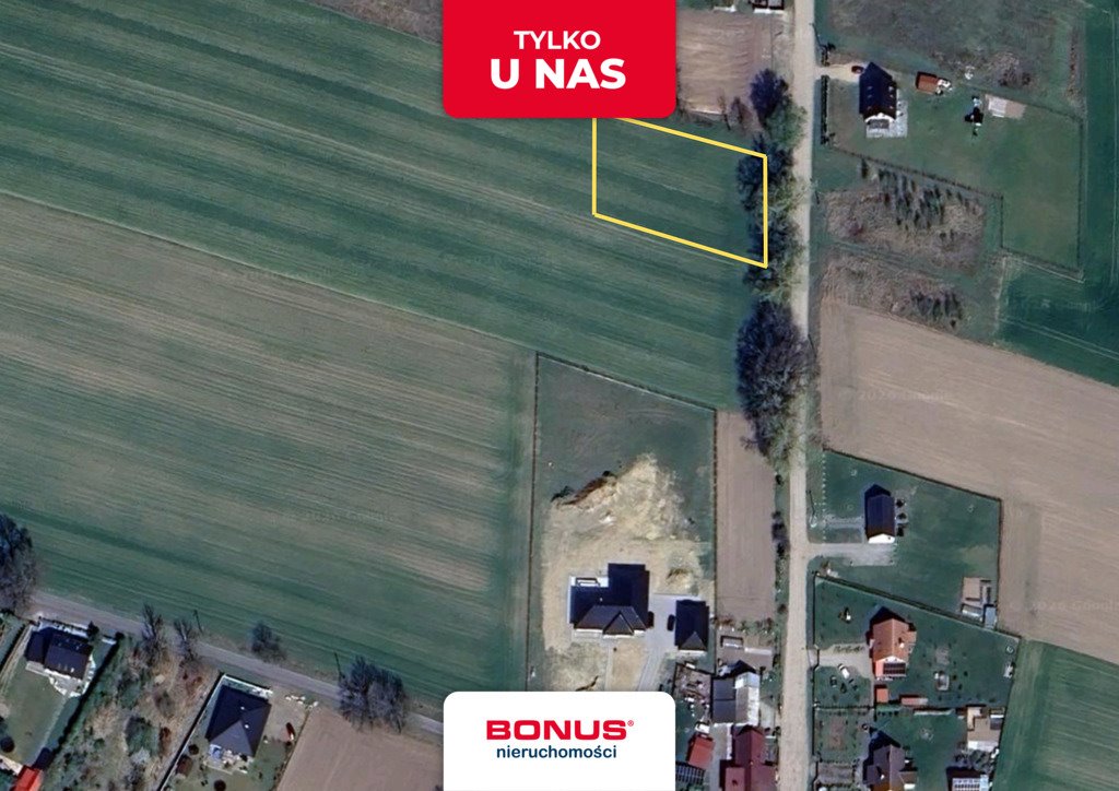 Przestronna działka 2486 m² pod dom lub bliźniak w Wojcieszynie Wojcieszyn  2 486m2 Foto 1