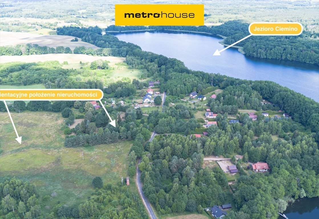 Polecam działkę 36 650 m² w Ciemino nad jeziorem Ciemino, Ciemino Małe  36 650m2 Foto 1