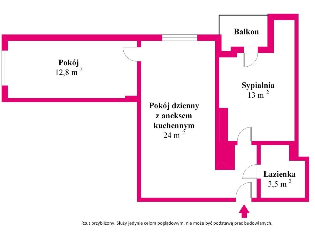 Mieszkanie trzypokojowe na sprzedaż Opole, 1 Maja  57m2 Foto 11