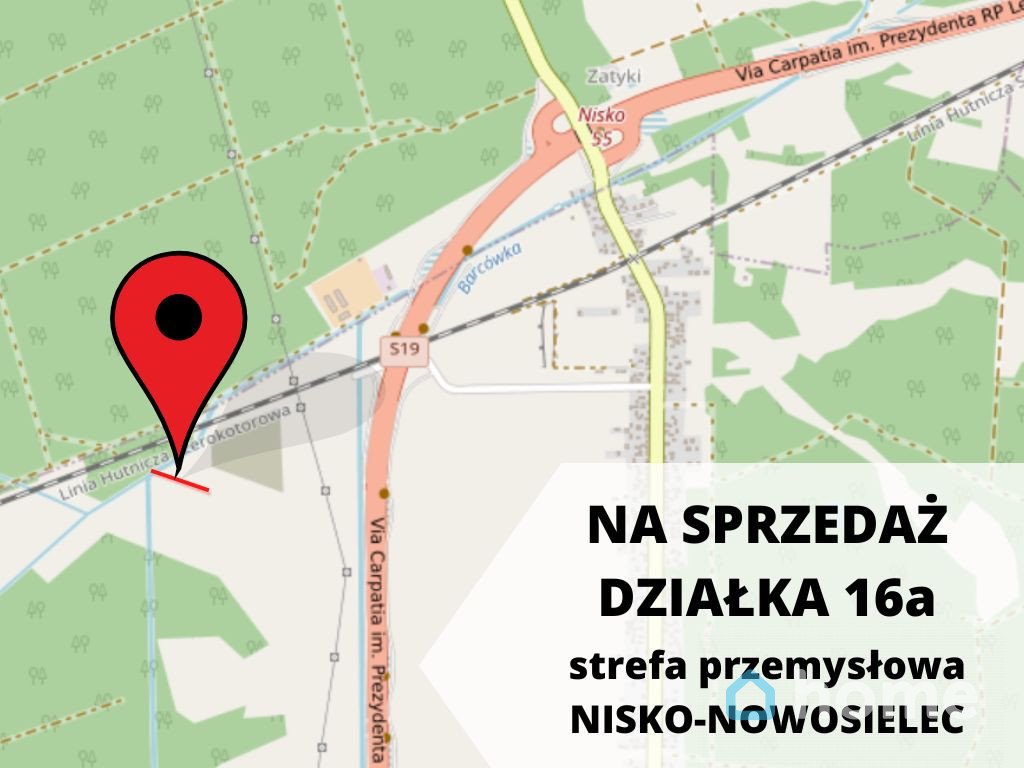 Działka 1596 m2 w Nowosielcu - inwestycja w strefie przemysłowej Nowosielec  1 596m2 Foto 1