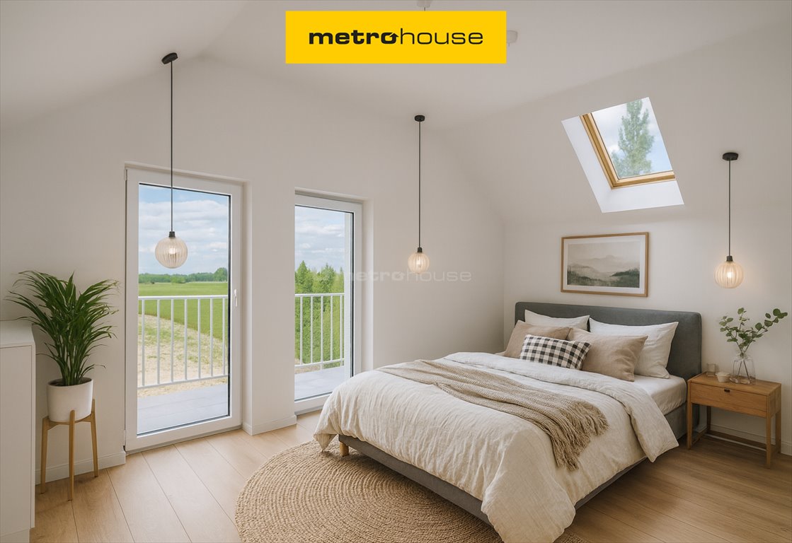 Nowoczesny dom w zielonej dolinie rzeki Miazgi, 109 m² Łódź, Widzew, Gajcego  109m2 Foto 1