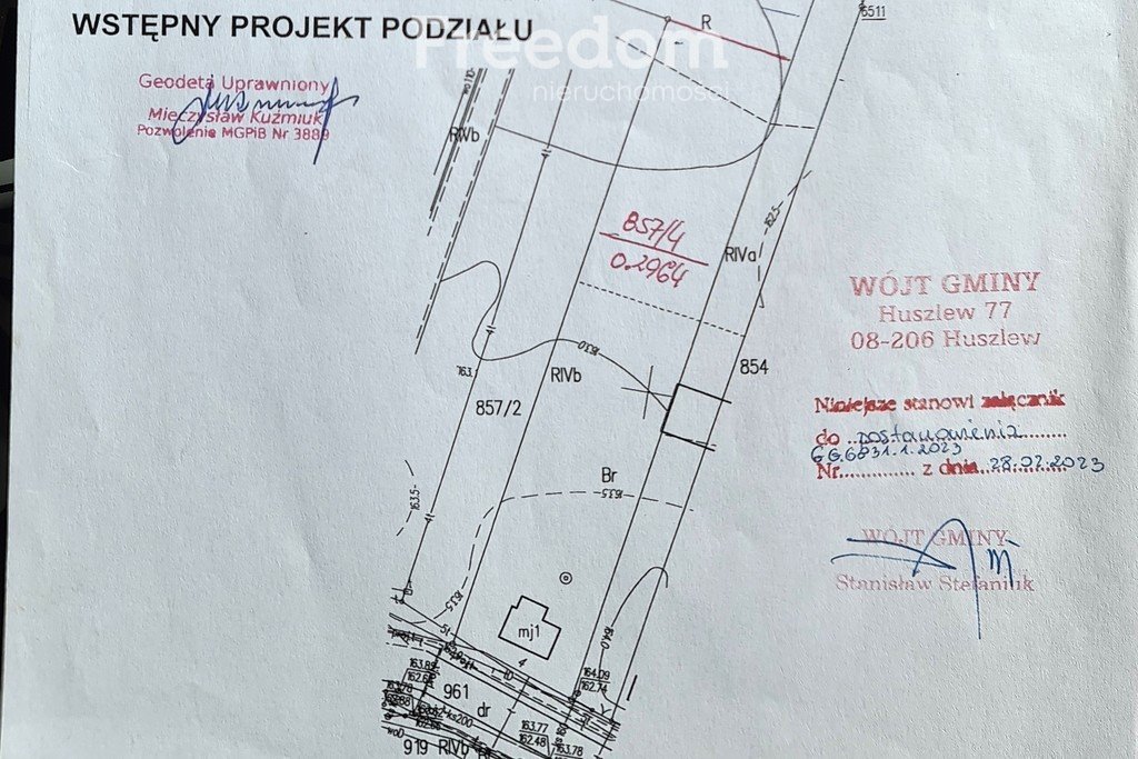 Działka inna na sprzedaż Huszlew  2 900m2 Foto 8