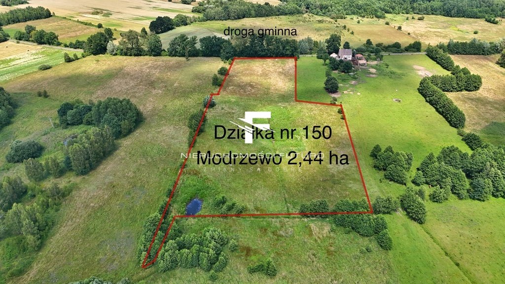 Działka budowlana na sprzedaż Modrzewo  24 400m2 Foto 1