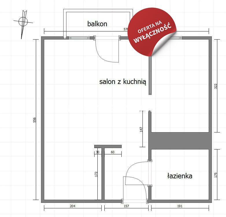 Kawalerka na sprzedaż Kraków, Bronowice, Bronowice Małe, Na Błonie  30m2 Foto 3