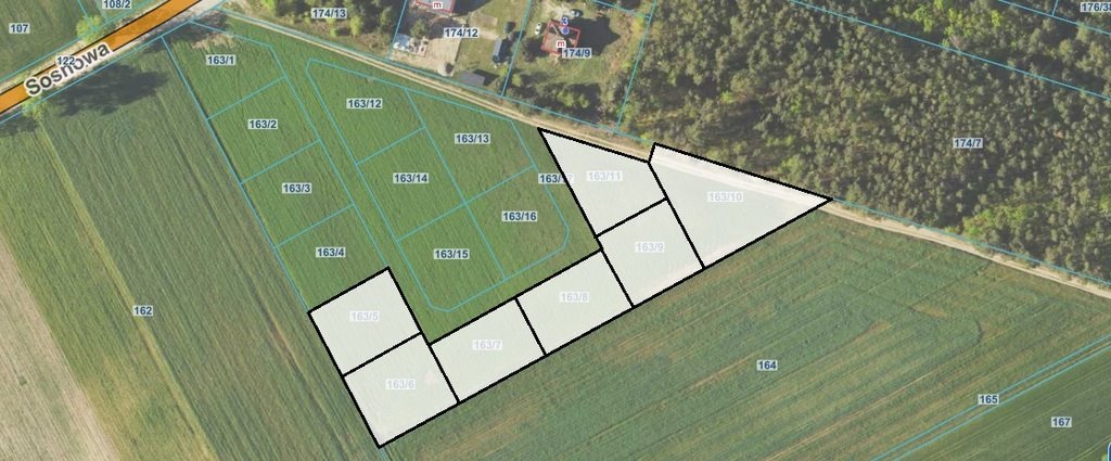 Działki pod dom lub inwestycję w Nowogrodzie, Sosnowa Nowogród, Sosnowa  1 026m2 Foto 1