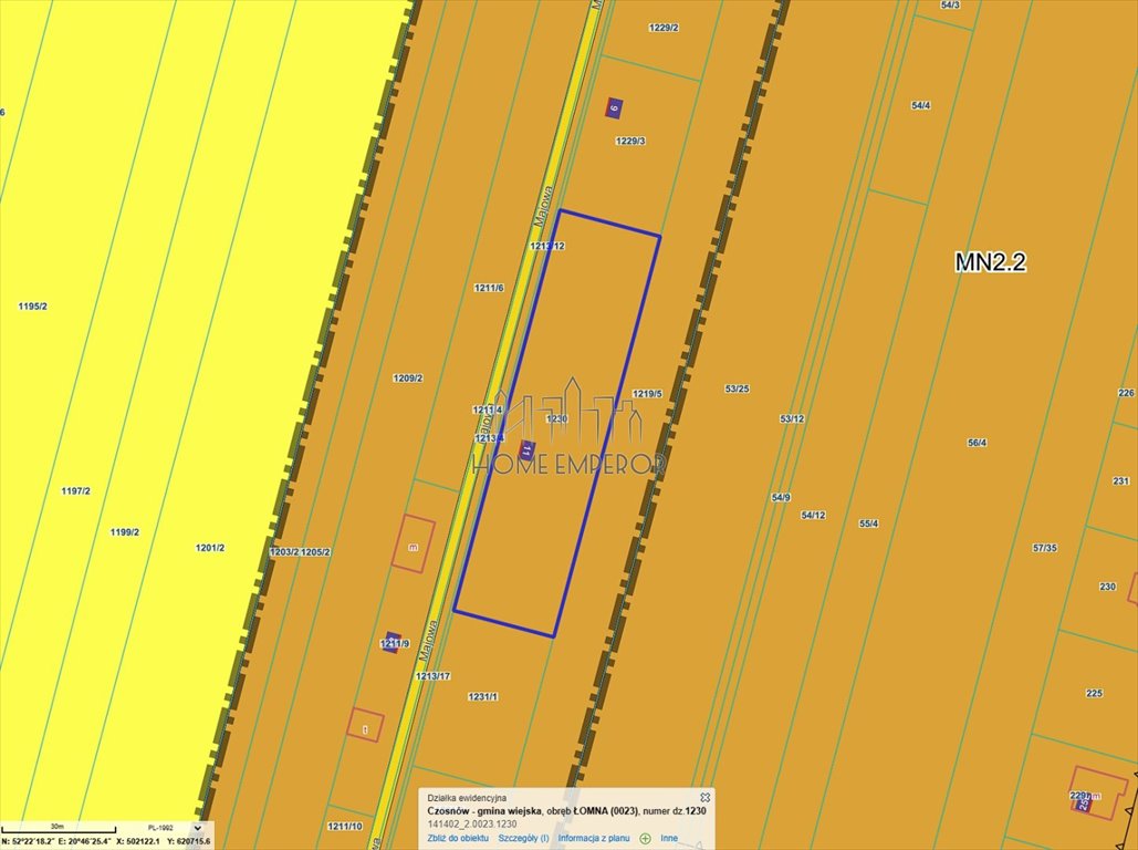 Działka budowlana na sprzedaż Łomna, Majowa  3 096m2 Foto 1