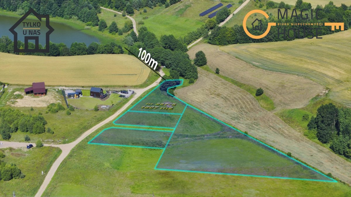 Na sprzedaż działka 1807 m² pod dom z dostępem do jeziora Połęczyno  1 807m2 Foto 1