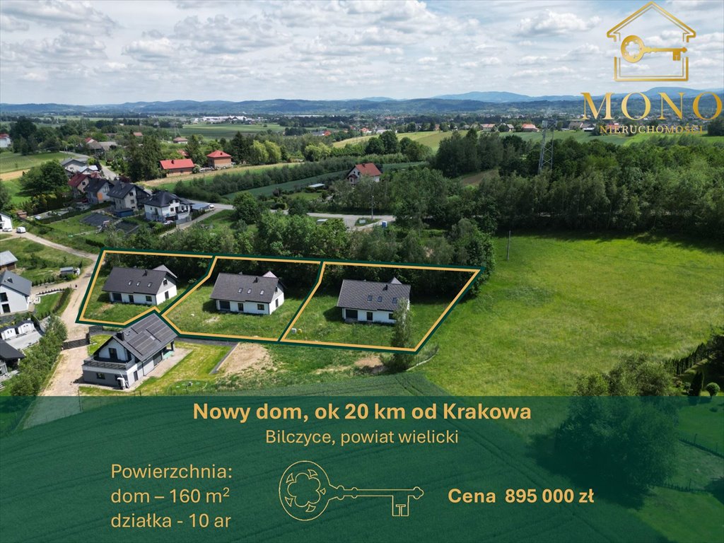 Polecam nowoczesny dom 160 m² z garażem i ogrodem w spokojnej okolicy Bilczyce  160m2 Foto 1