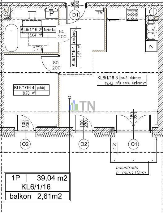 Mieszkanie dwupokojowe na sprzedaż Dobrzykowice, ŚWIETNA OFERTA!  39m2 Foto 3