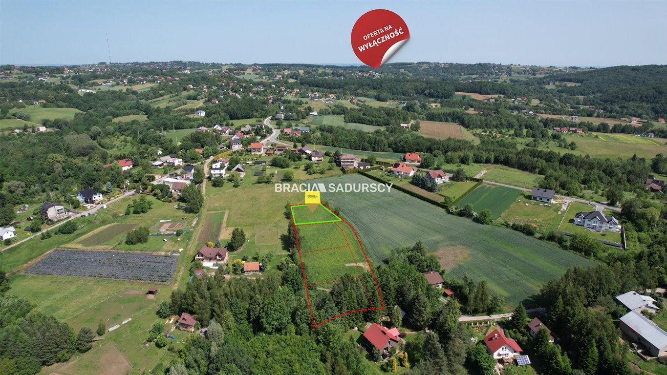 Działka budowlana z widokiem, 1145 m², Wieliczka Grajów  1 145m2 Foto 1