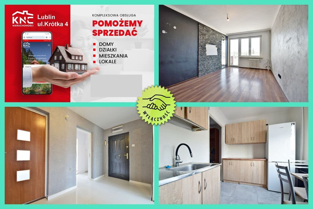 Sprzedam przestronne 4-pokojowe mieszkanie 61,47 m² z balkonem i miejscem parkingowym Lublin, Dziesiąta, Ksawerego Dunikowskiego  61m2 Foto 1