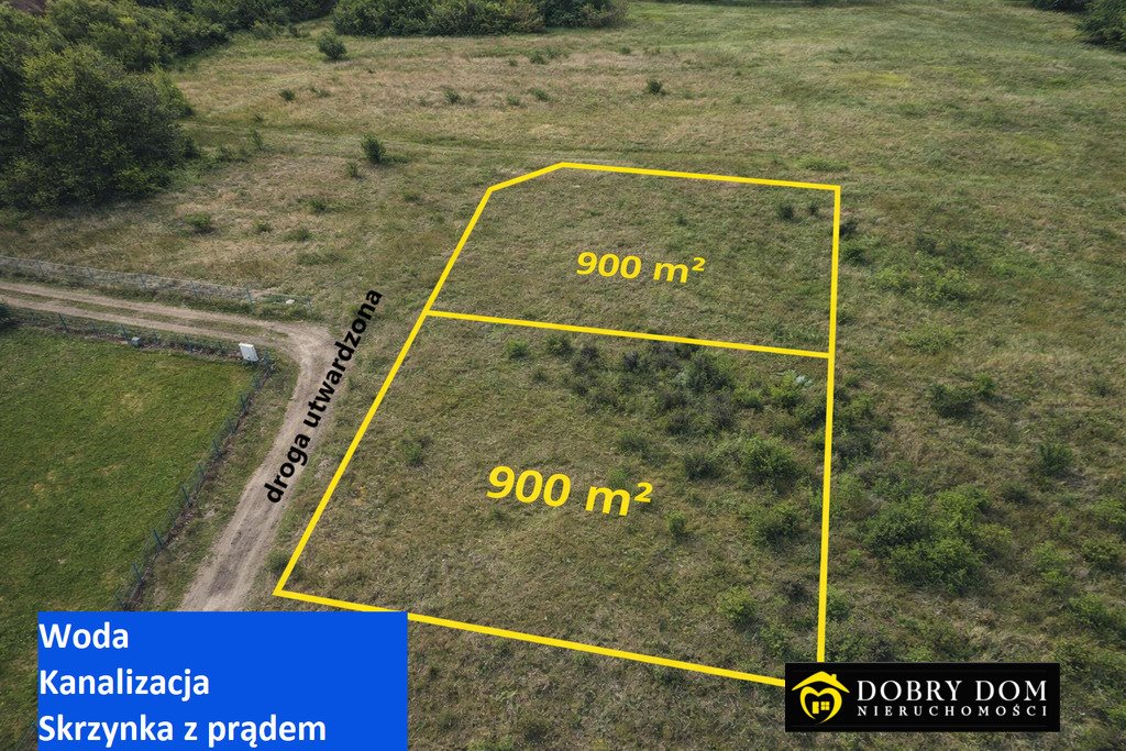 Sprzedam działkę 900 m² z mediami i warunkami zabudowy Wasilków  900m2 Foto 1