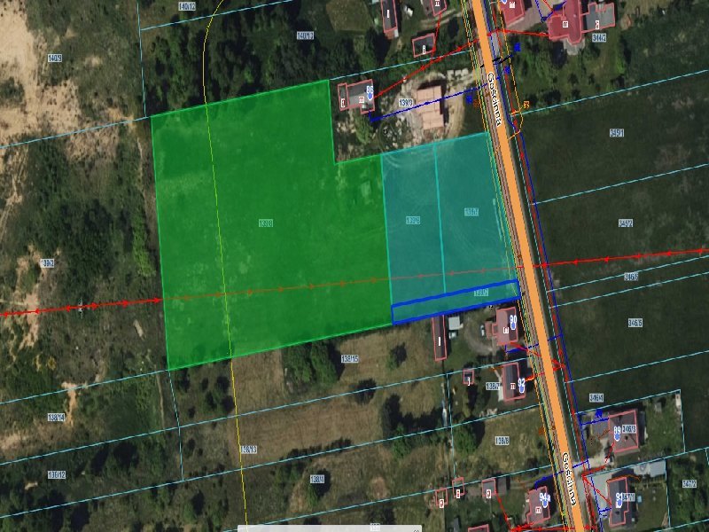 Działka budowlano-rolna 1 ha z mediami, podział na 2 działki Konopiska, ALEKSANDRIA I  10 059m2 Foto 1