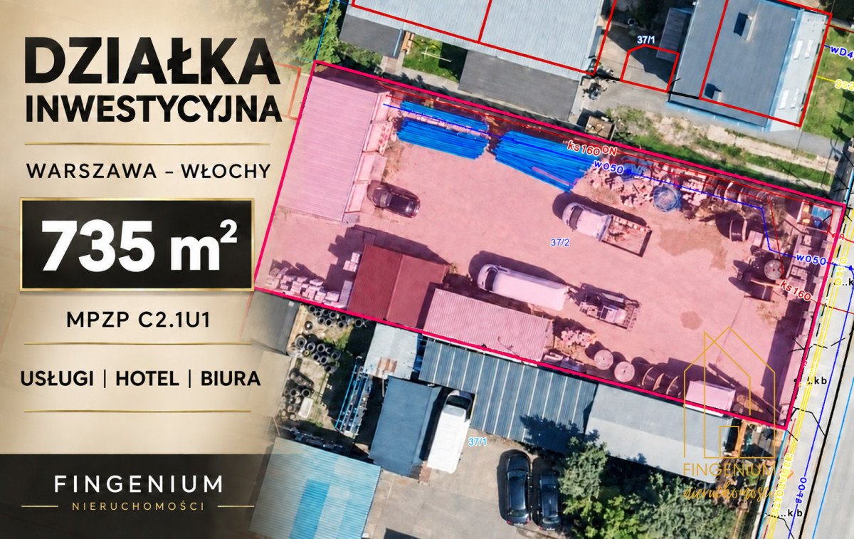 Zapraszam do zakupu działki inwestycyjnej 735 m² w Warszawie Warszawa, Bolesława Gidzińskiego  735m2 Foto 1