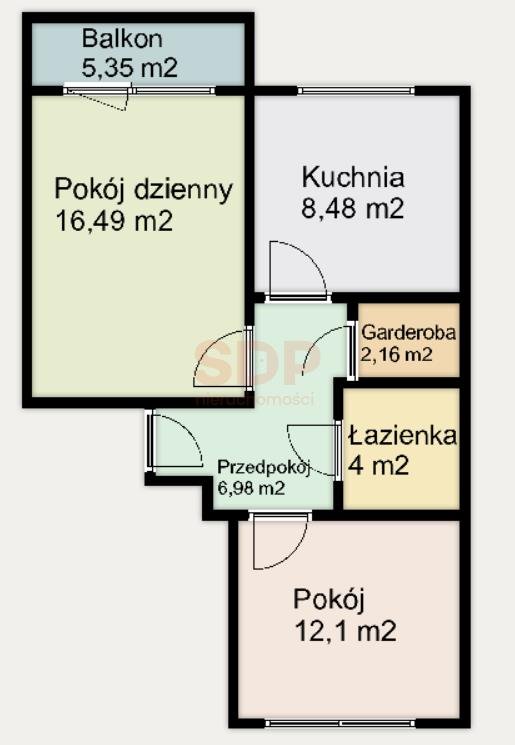 Mieszkanie dwupokojowe na sprzedaż Wrocław, Psie Pole, Zawidawie, Gorlicka  50m2 Foto 6