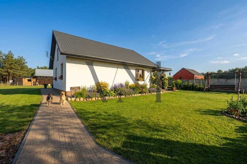 Niezależne siedlisko z domem, domkiem i stodołą 55 min od Warszawy Zabagnie  111m2 Foto 1