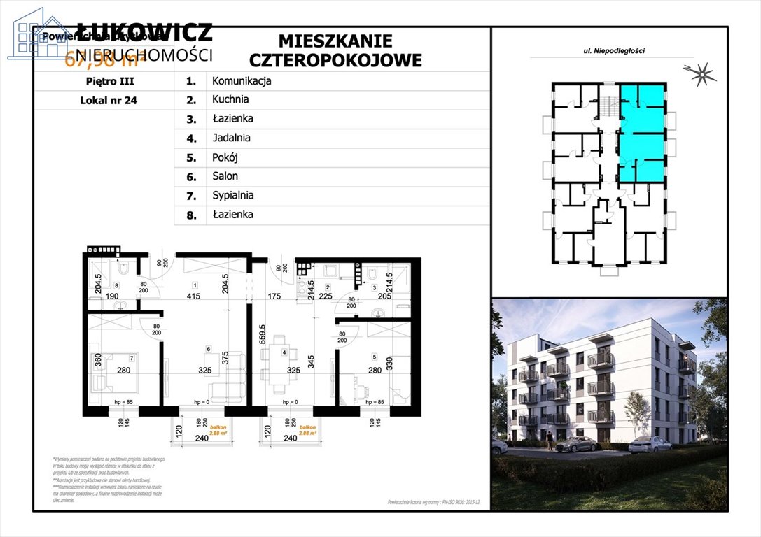 Mieszkanie czteropokojowe  na sprzedaż Czechowice-Dziedzice  68m2 Foto 1