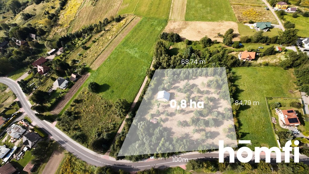 Sprzedam działkę 0,79 ha pod dom i inwestycję w Mogilanach Mogilany, Łobzowska  7 900m2 Foto 1