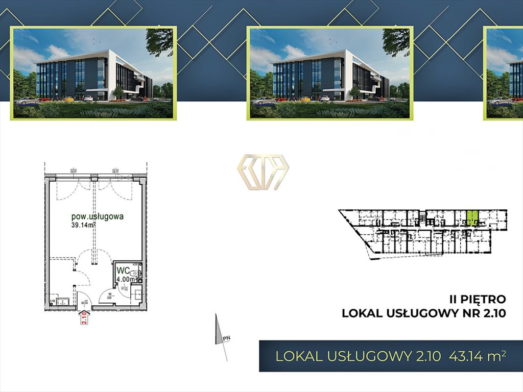 Lokal użytkowy na sprzedaż Częstochowa, Parkitka, gen. Leopolda Okulickiego  43m2 Foto 12