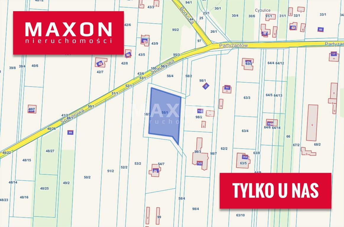 Działka 2127 m² z lasem i przyrodą, blisko Warszawy Cybulice  2 127m2 Foto 1