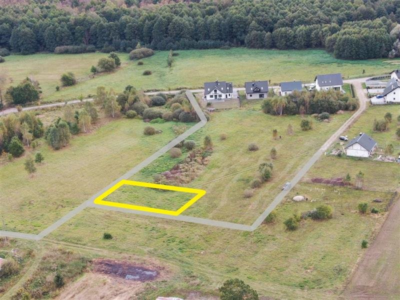 Działka 820 m² z projektem domu, las, spokojna okolica Warszkowo, Kolonia  820m2 Foto 1