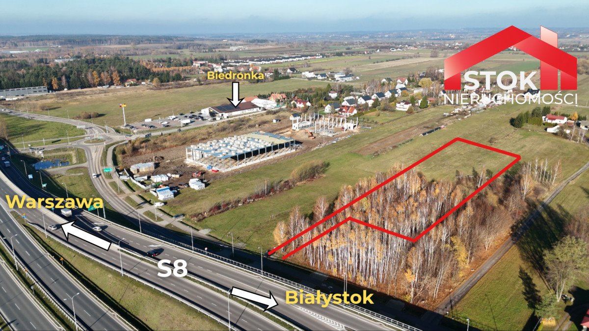 Na sprzedaż inwestycyjna działka 5997 m² przy asfaltowej drodze Porosły-Kolonia, Porosły  5 997m2 Foto 1