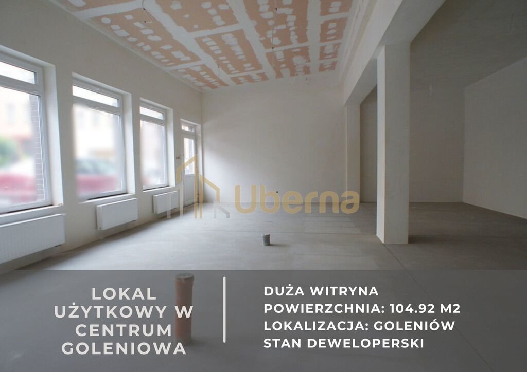 Sprzedam lokal użytkowy 105 m² z dużą witryną i możliwością podziału Goleniów  105m2 Foto 1