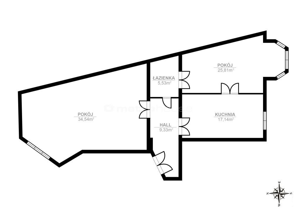 Mieszkanie dwupokojowe na sprzedaż Łódź, Śródmieście  92m2 Foto 14