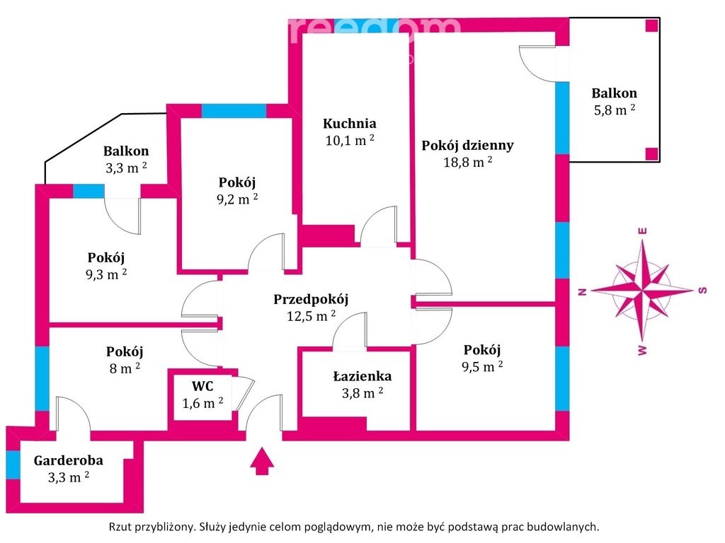 Mieszkanie na sprzedaż Toruń, Słoneczne Tarasy, Ludwika Waryńskiego  86m2 Foto 15