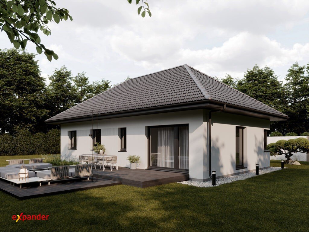 Dom z tarasem i lasem, 3 sypialnie, ogrzewanie podłogowe Chrząstawa Mała, Leśna  91m2 Foto 1