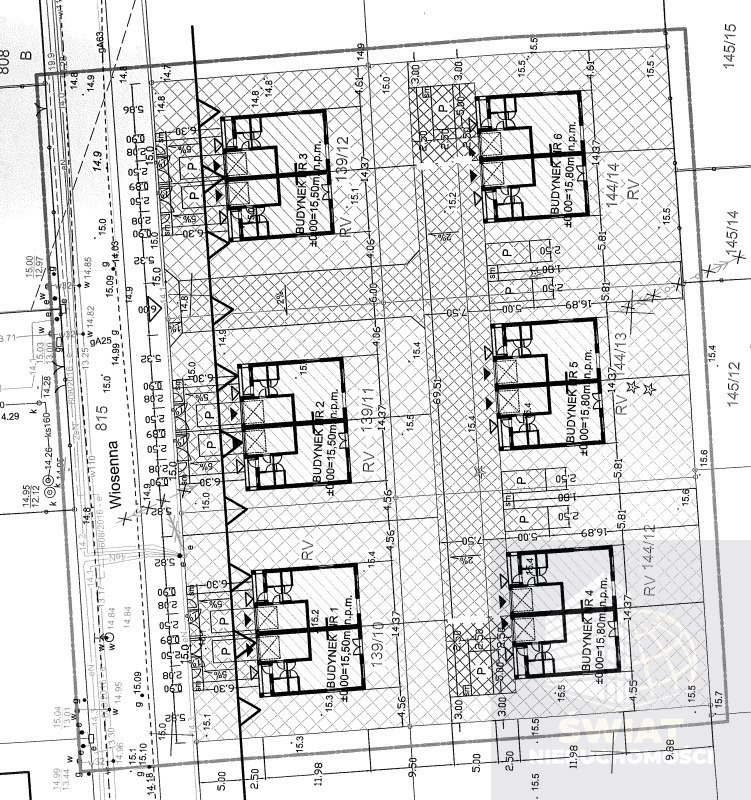 Działki pod budowę 6 domów bliźniaków, 12 połówek Tanowo  4 400m2 Foto 1