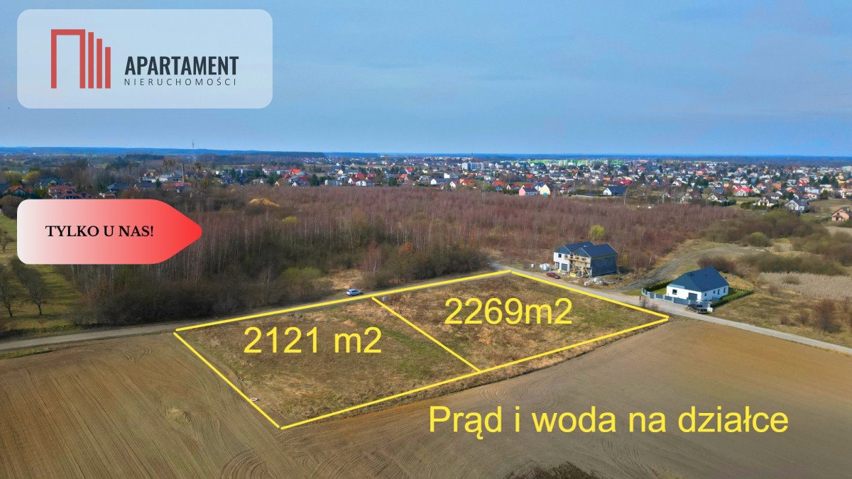 Działki pod zabudowę jednorodzinną - cisza media dostępne Starogard Gdański  2 121m2 Foto 1