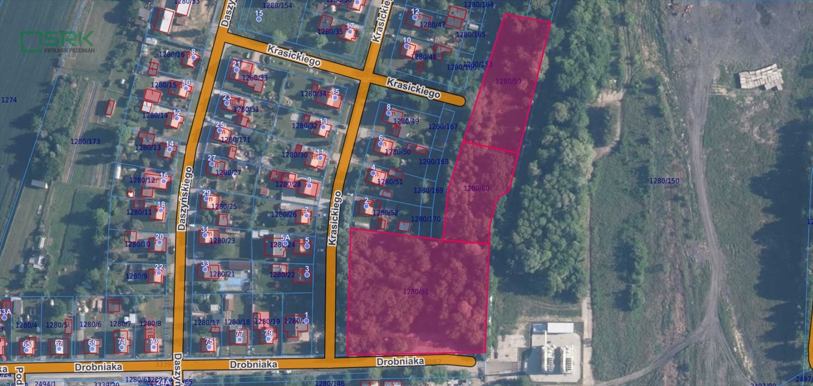 Działka 9244 m² z infrastrukturą i potencjałem w Brzeszczach Brzeszcze, Brzeszcze, Krasickiego i Drobniaka  9 244m2 Foto 1