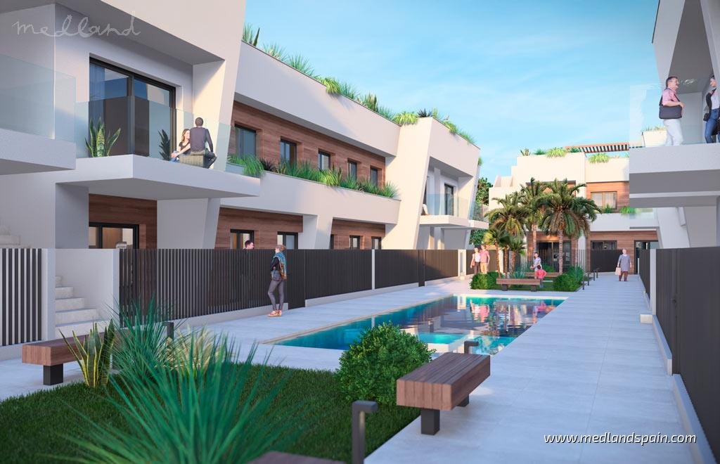 Nowoczesne apartamenty z tarasami i solarium w Torre Pacheco Hiszpania, Torre-Pacheco  58m2 Foto 1