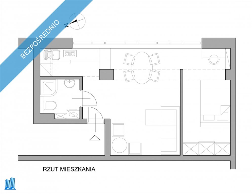 Mieszkanie dwupokojowe na sprzedaż Kraków, Łagiewniki, Zakopiańska  39m2 Foto 16