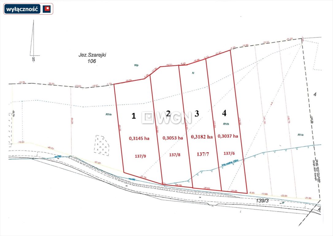 Działka budowlana na sprzedaż Szarejki  3 037m2 Foto 2