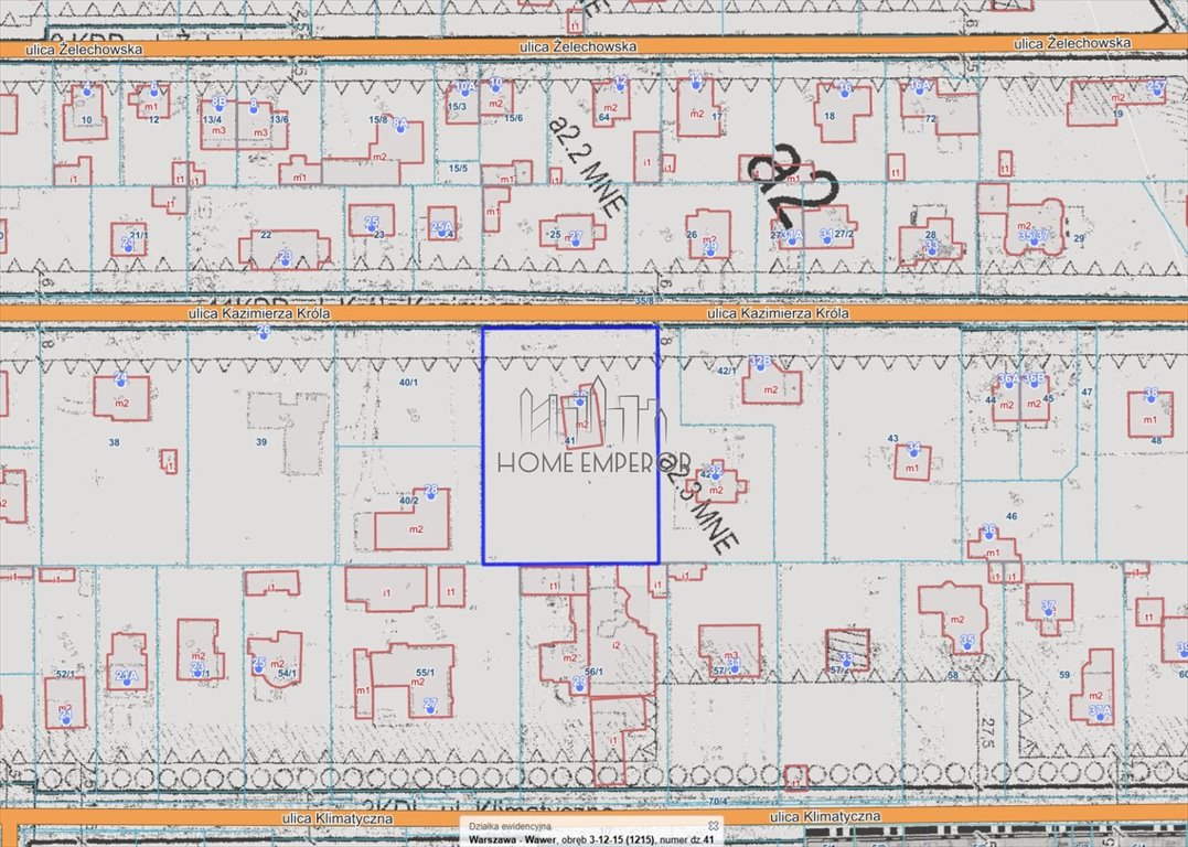 Działka 2773 m² pod zabudowę jednorodzinną z mediami (Woda, Gaz, Prąd) Warszawa, Wawer, Króla Kazimierza  2 773m2 Foto 1