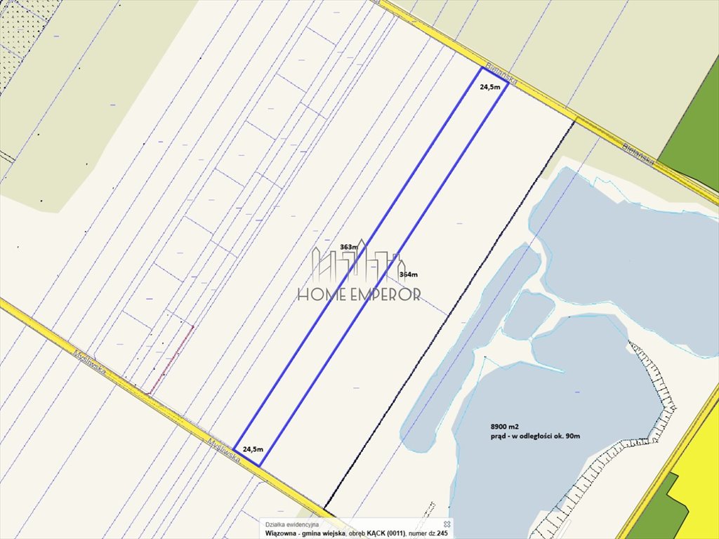 Działka rolna na sprzedaż Kąck, Myśliwska  8 900m2 Foto 1