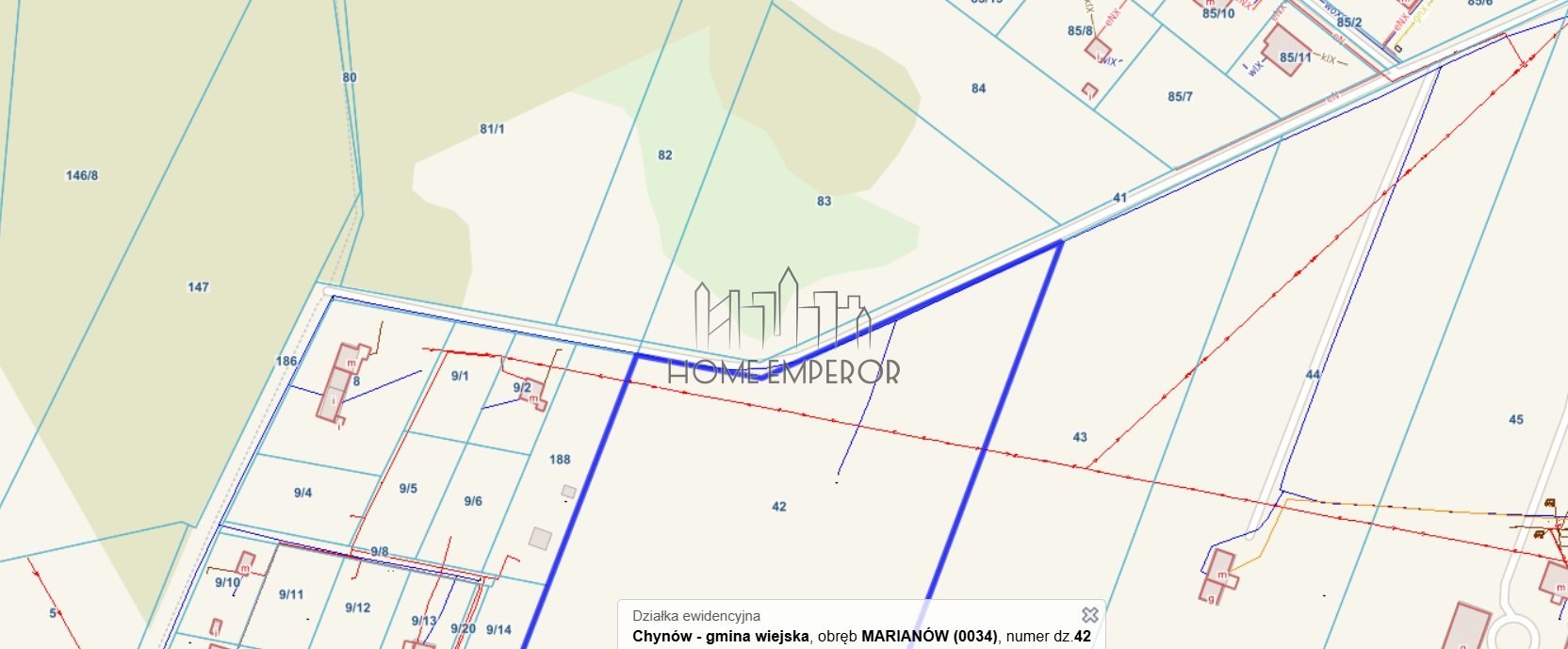 Działka rolna na sprzedaż Marianów  43 300m2 Foto 2