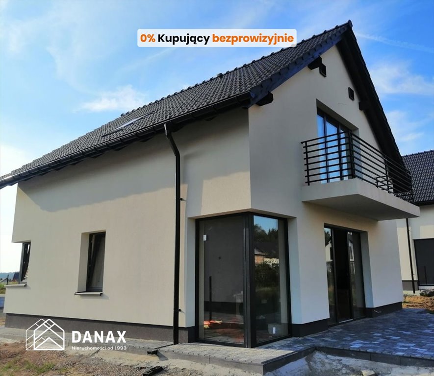 Nowoczesny dom 144 m2 z ogrzewaniem podłogowym i tarasem Przeginia Duchowna  144m2 Foto 1