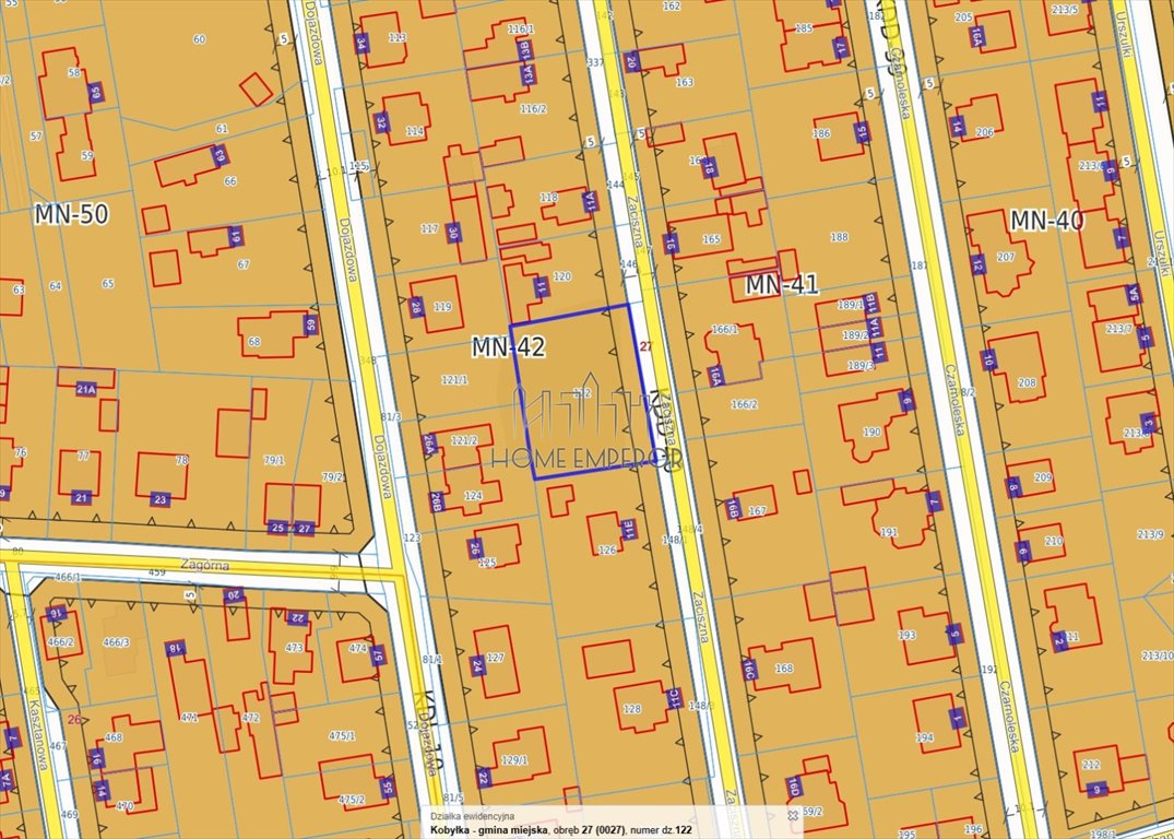 Na sprzedaż działka 1222 m² w Kobyłce z mediami i planem
 Kobyłka, Zaciszna  1 222m2 Foto 1