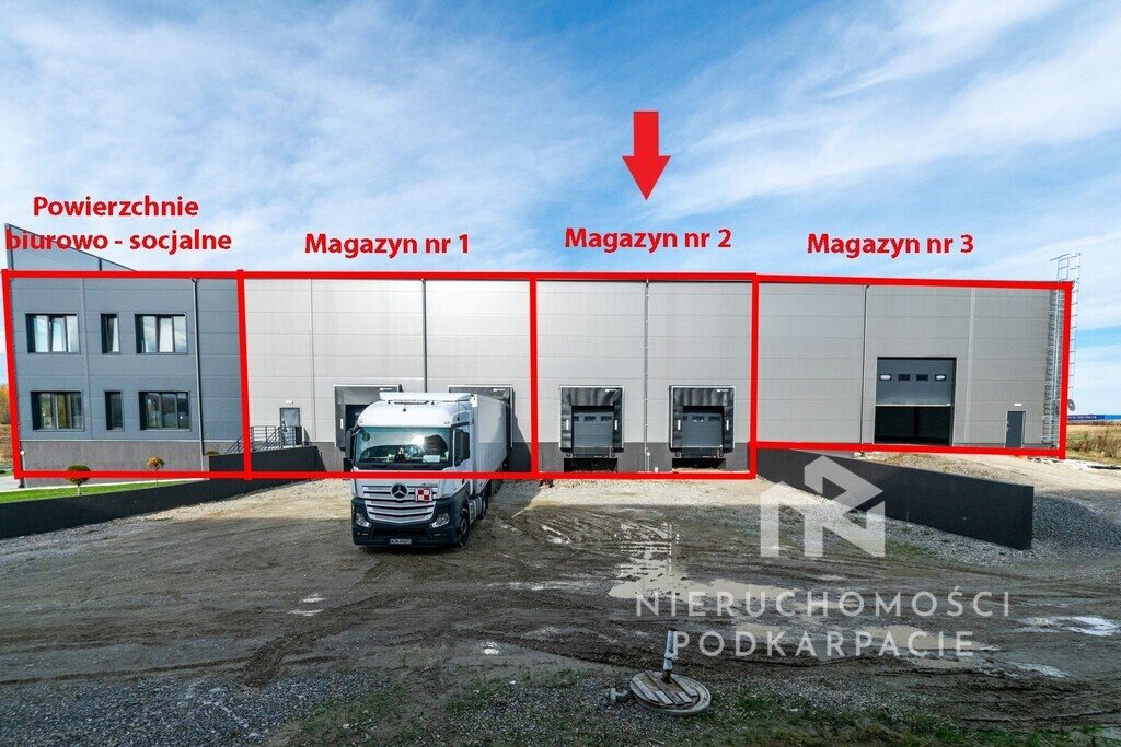 Magazyn 572 m² z dokami i biurem w Rzeszowie Rzeszów  572m2 Foto 1