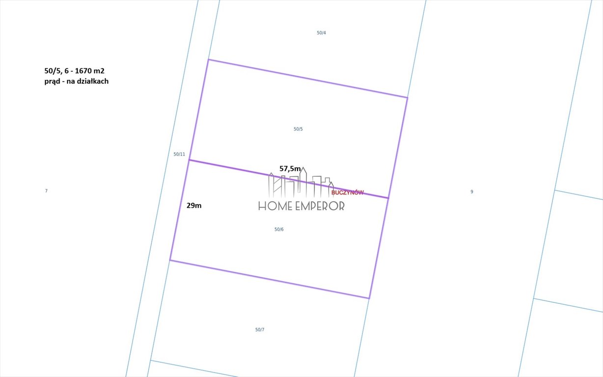 Zapraszam do zakupu działki 1670 m² z warunkami zabudowy, prąd, blisko PKP Buczynów  1 670m2 Foto 1