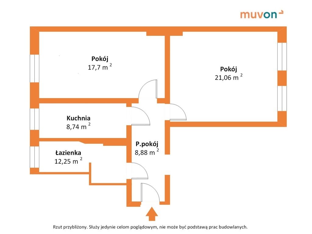 Mieszkanie dwupokojowe na sprzedaż Szczecin, Jana Kazimierza  66m2 Foto 2